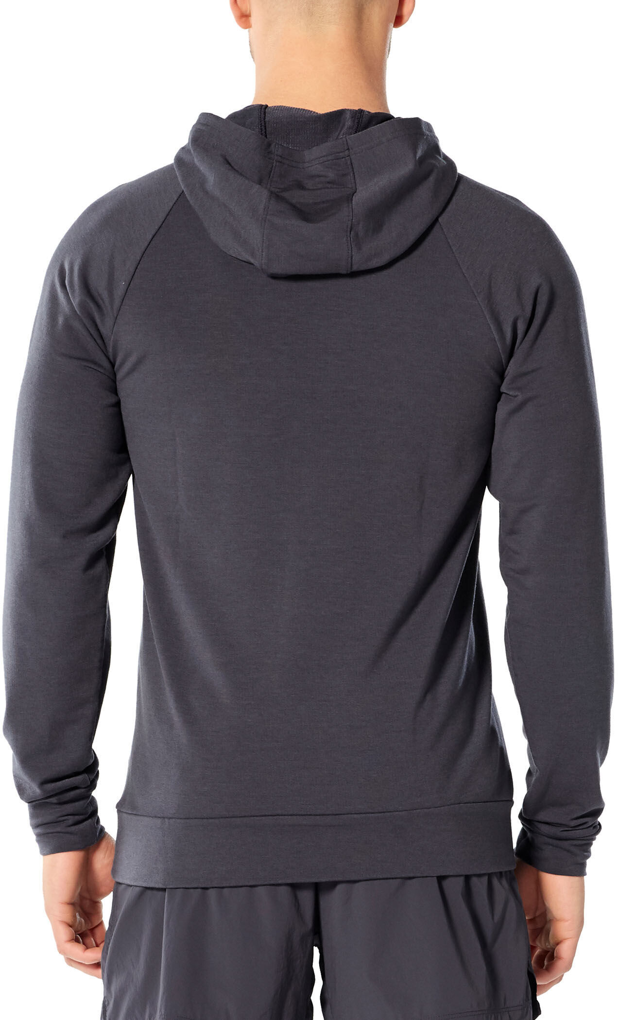 Icebreaker Momentum Hooded Pullover Men panther at addnature.co.uk